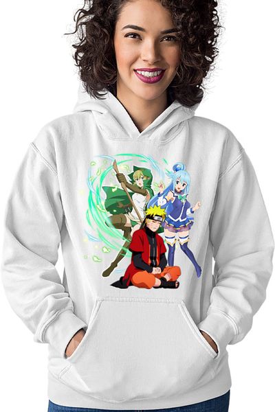OEM Hanorac Female DanMachi Ryuu Lion Konosuba Aqua Naruto Ninja
