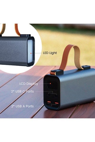 OEM Portable Battery 100W with Fast Charging, Flashlight, and Digital Display
