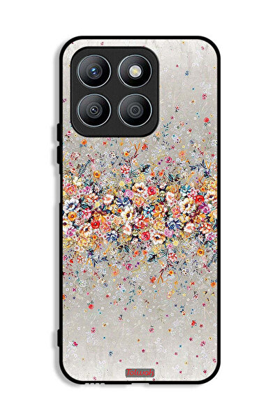 Tolwak غطاء حماية لهاتف Honor X8b - زهور صغيرة، فن تجريدي