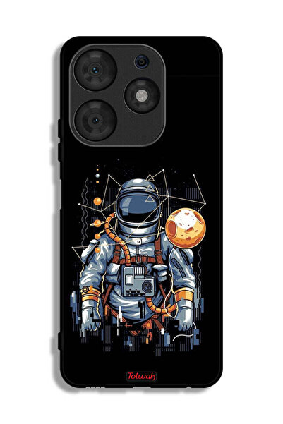 Tolwak Tecno Spark 10 Pro Protective Case Cover Astronaut Abstract Art