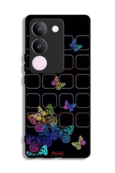 Tolwak vivo V29 Protective Case Cover Colorful Butterflies