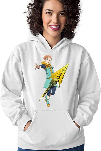 OEM Hanorac Femei Seven Deadly Sins King Polearm Strongest Anime Meme