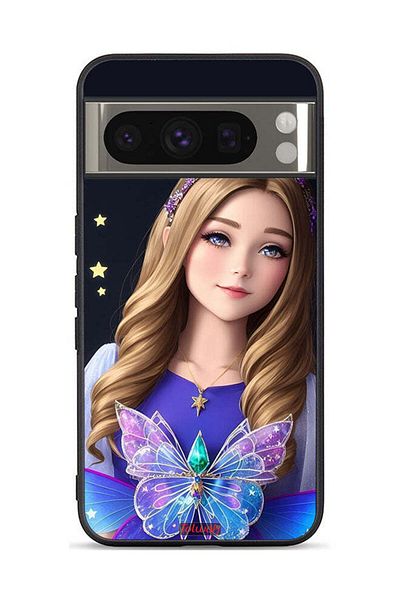 Tolwak Google Pixel 8 Pro Protective Case Cover Cute Butterfly Girl