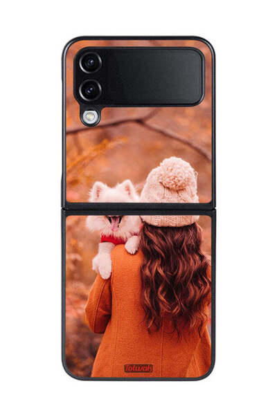 Tolwak غطاء حماية لهاتف سامسونج جالاكسي زد فليب 4 يحمل جروًا