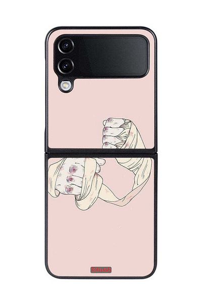 Tolwak Samsung Galaxy Z Flip 4 Protective Case Cover Fighter Art