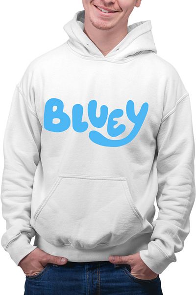 OEM Men's Hoodie Bluey Logo TV Show Adventure Studio Simple Pets
