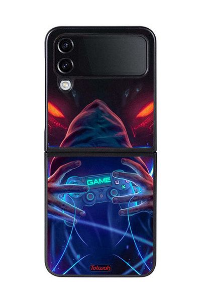 Tolwak Samsung Galaxy Z Flip 4 Protective Case Cover Gamer