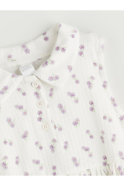 LC Waikiki Lcw Girl's Crew Neck Floral Dress