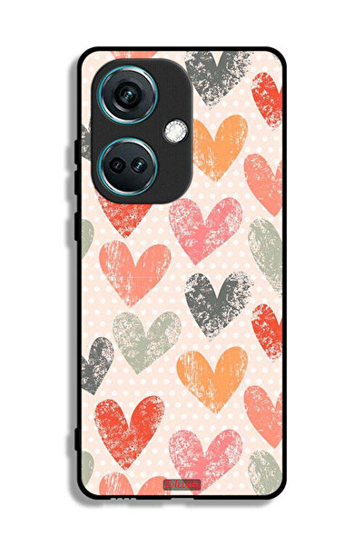 Tolwak غطاء حماية لهاتف OnePlus Nord CE3 بتصميم قلوب فنية