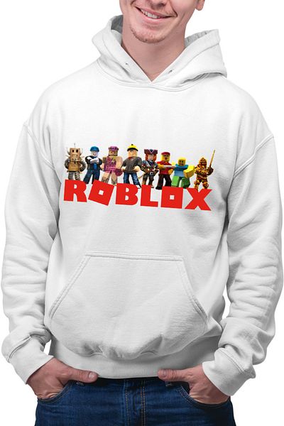 OEM Men's Hoodie Roblox Team Group Super Hero Video Game