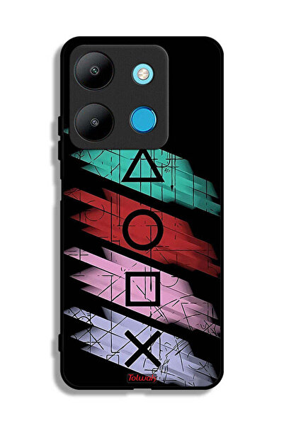 Tolwak غطاء حماية لهاتف Infinix Smart 7 برسومات أيقونات لعبة الحبار