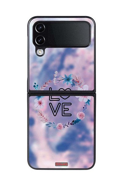 Tolwak Samsung Galaxy Z Flip 4 Protective Case Cover Love In Flowers Ring Art