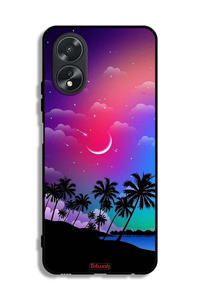 Tolwak Oppo A38 Protective Case Cover Moon In Night Art