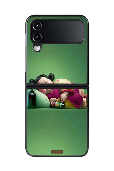 Tolwak Samsung Galaxy Z Flip 4 Protective Case Cover Fatty Baby Girl