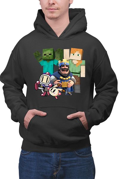OEM Men's Hoodie Minecraft Brawl Stars Bomberman Kawaii Open World