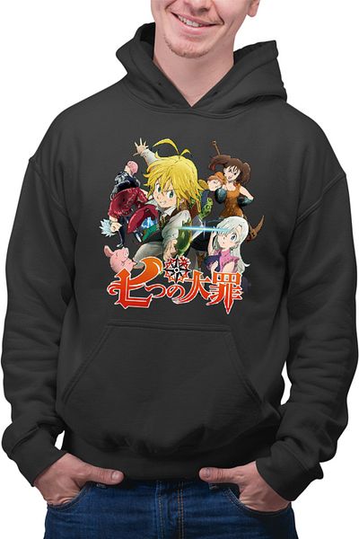 OEM Men's Hoodie Seven Deadly Sins Anime Akame Suzuki Nakaba