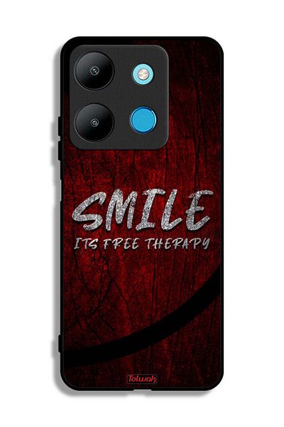Tolwak Infinix Smart 7 Protective Case Cover Smile Its Free Therapy