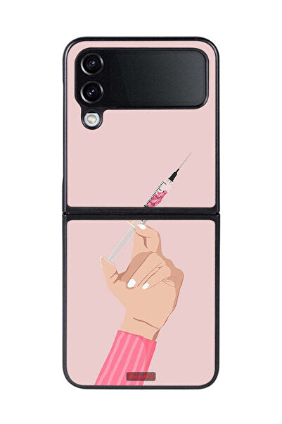 Tolwak غطاء حماية لهاتف Samsung Galaxy Z Flip 4 Love Injection