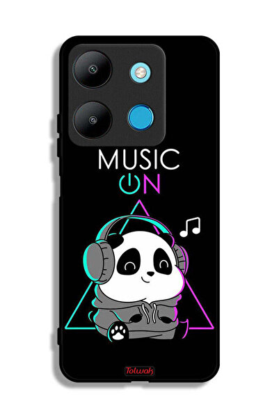 Tolwak غطاء حماية لهاتف Infinix Smart 7 بطبعة موسيقى الباندا