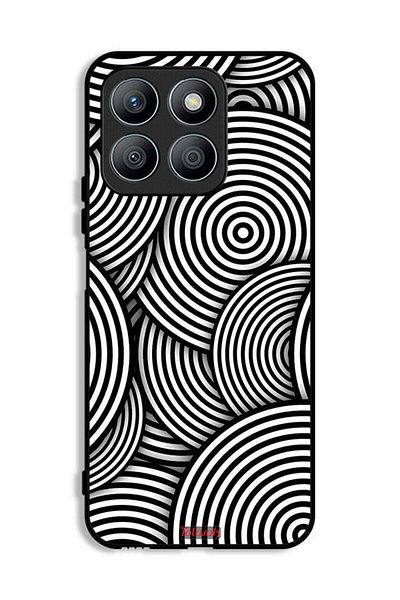 Tolwak Honor X8b Protective Case Cover Circles Illusion Pattern