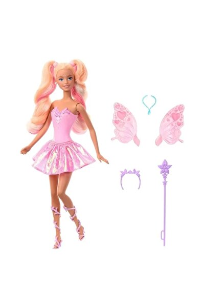 divendi-ro Păpușă Barbie Zână cu transformare magică și baghetă magică inclus...