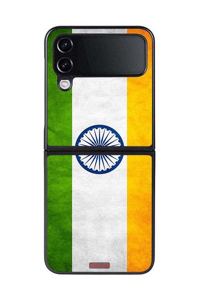 Tolwak Samsung Galaxy Z Flip 4 Protective Case Cover Luminous Indian Flag