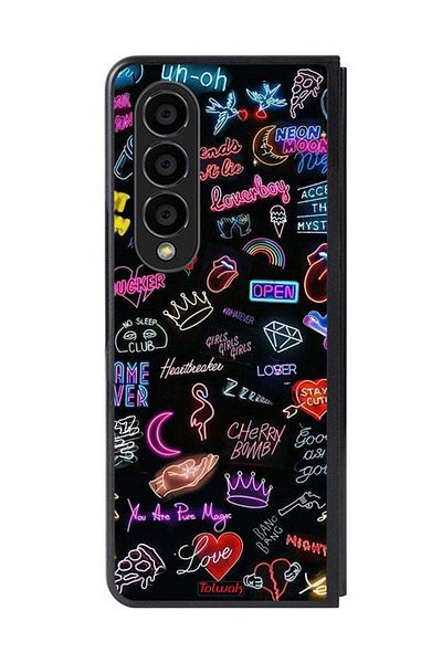 Tolwak Samsung Galaxy Z Fold 4 Protective Case Cover Accept The Mystery