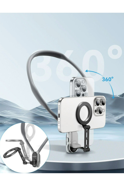 Yesnıce 360 Derece Ayarlanabilir Boyun Askılı Manyetik Şık Tasarım Telefon Tu...