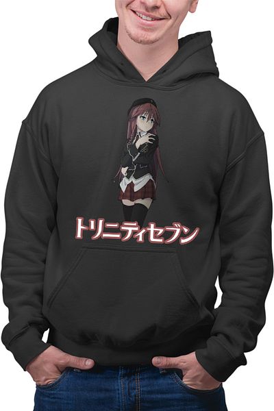 OEM Men's Hoodie Trinity Seven Asami Lilith Romance Anime Shounen