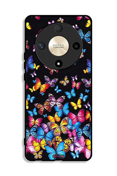Tolwak Honor X9b Protective Case Cover Colorful Butterflies