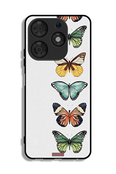 Tolwak غطاء حماية لهاتف تكنو سبارك 10 برو بنقشة أربع فراشات