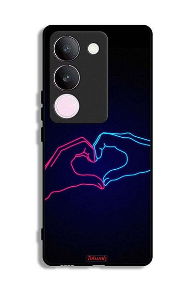 Tolwak vivo S17 Protective Case Cover Touching Hand Making Heart