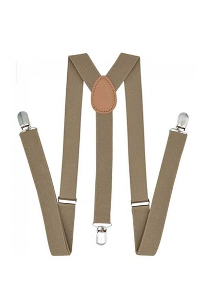 OEM Bretele unisex, inchizatori metalice, 2,5cm, Bej
