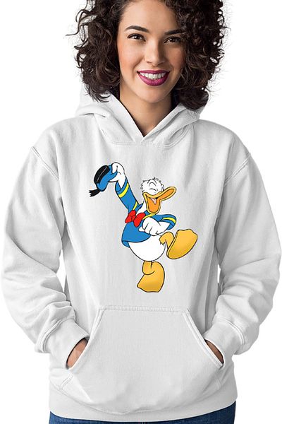 OEM Women's Hoodie Donald Duck Happy Sailor Strong