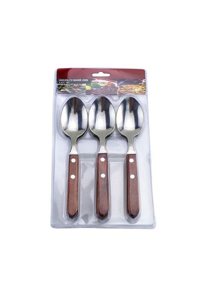 gogiva Spoon set, Wooden handle, 6 pcs
