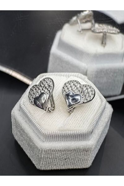 argint 925 HEART EARRINGS