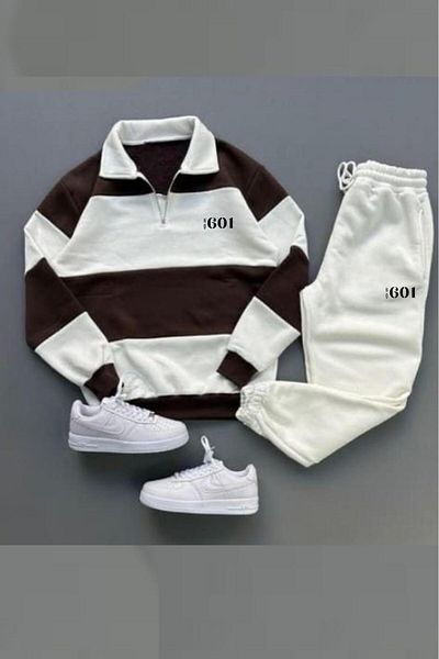 NO 601 Unisex Σετ φόρμας με κομμένο γιακά 601 με στάμπα