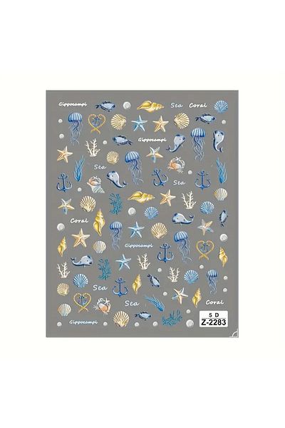 Belora Nail Stickers, Marine Design