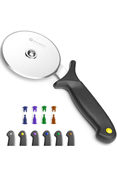 HENDI Cuțit de pizza cu cleme HACCP, diametru 100 mm - 617014