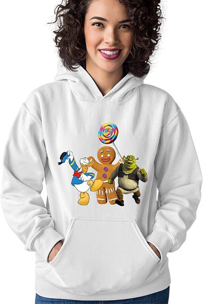 OEM Hanorac Femei Shrek Dance Happy Cookie Sweet Donald Duck
