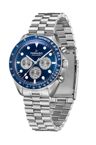 Tornado COSMIC CHRONO Men's Chronograph Blue Dial Watch - T22103-SBSN