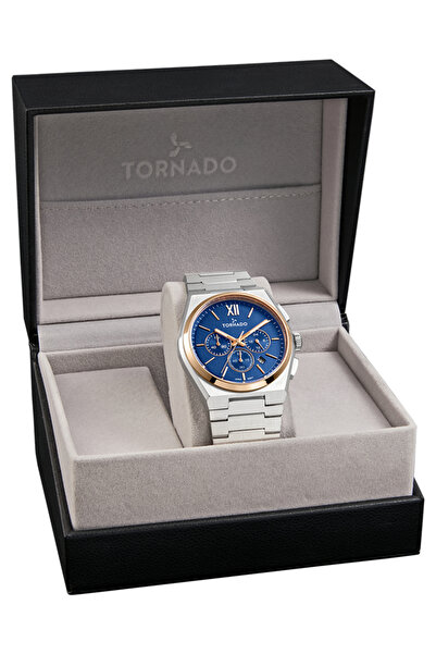 Tornado Aurora Nova Men's Multi Function Blue Dial Watch - T24105-KBSN