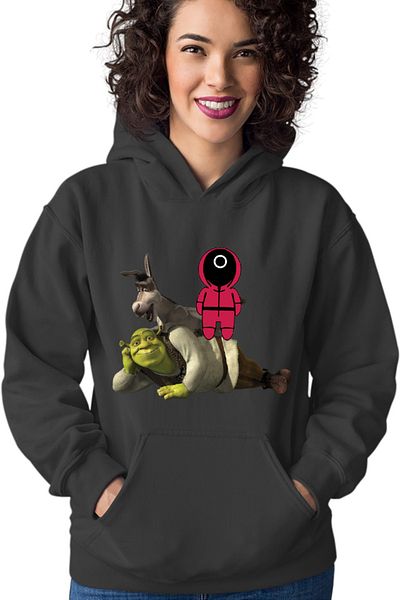 OEM Hanorac Femei Shrek Squid Game Donkey Manipulate Scared Funny