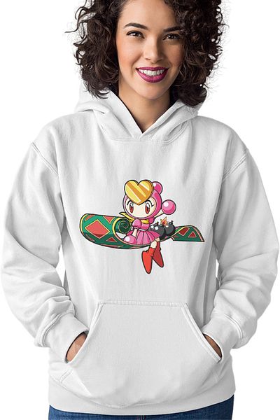 OEM Hanorac Femei Bomberman Girl Fly Carpet Game Mode Sega