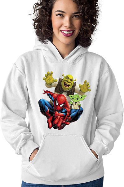 OEM Women's Hoodie Spiderman Shrek Yoda Star Wars