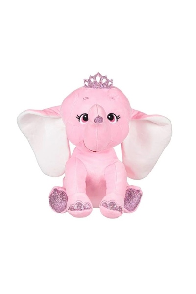 divendi-ro Jucărie Pluto cu elefant și coroană argintie, poliester, 23×22×32 ...