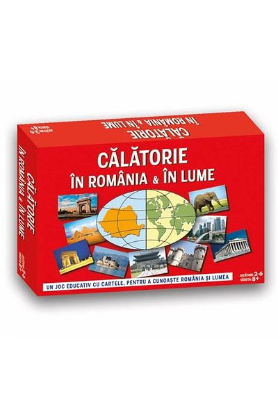 divendi-ro Board game "Journey to Romania & the World", 2-6 players, age 8+ years, 40x27x7cm, multicolor