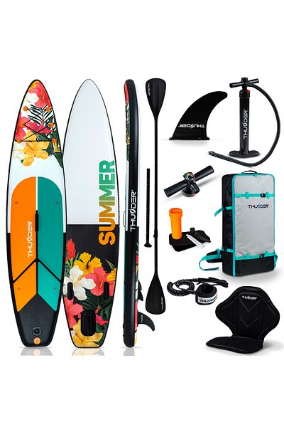 Thunder Placa Sup Gonflabilă Nox, 320x75x15cm, Set Cu Rucsac, Scaun, Pompă, Multicolor