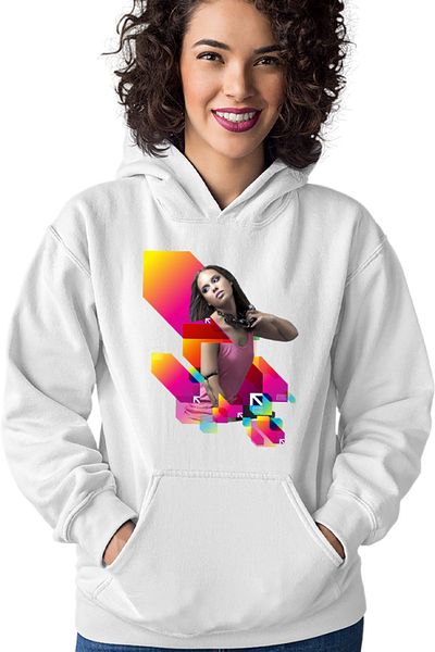 OEM Alicia Keys Colorful Circles Album Hyped Concert Women's Hoodie