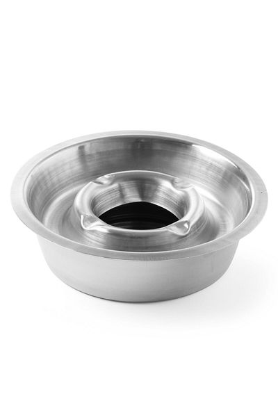HENDI Popielniczka z rynną na popiół stal nierdzewna głęboka śr. 140mm - 440605